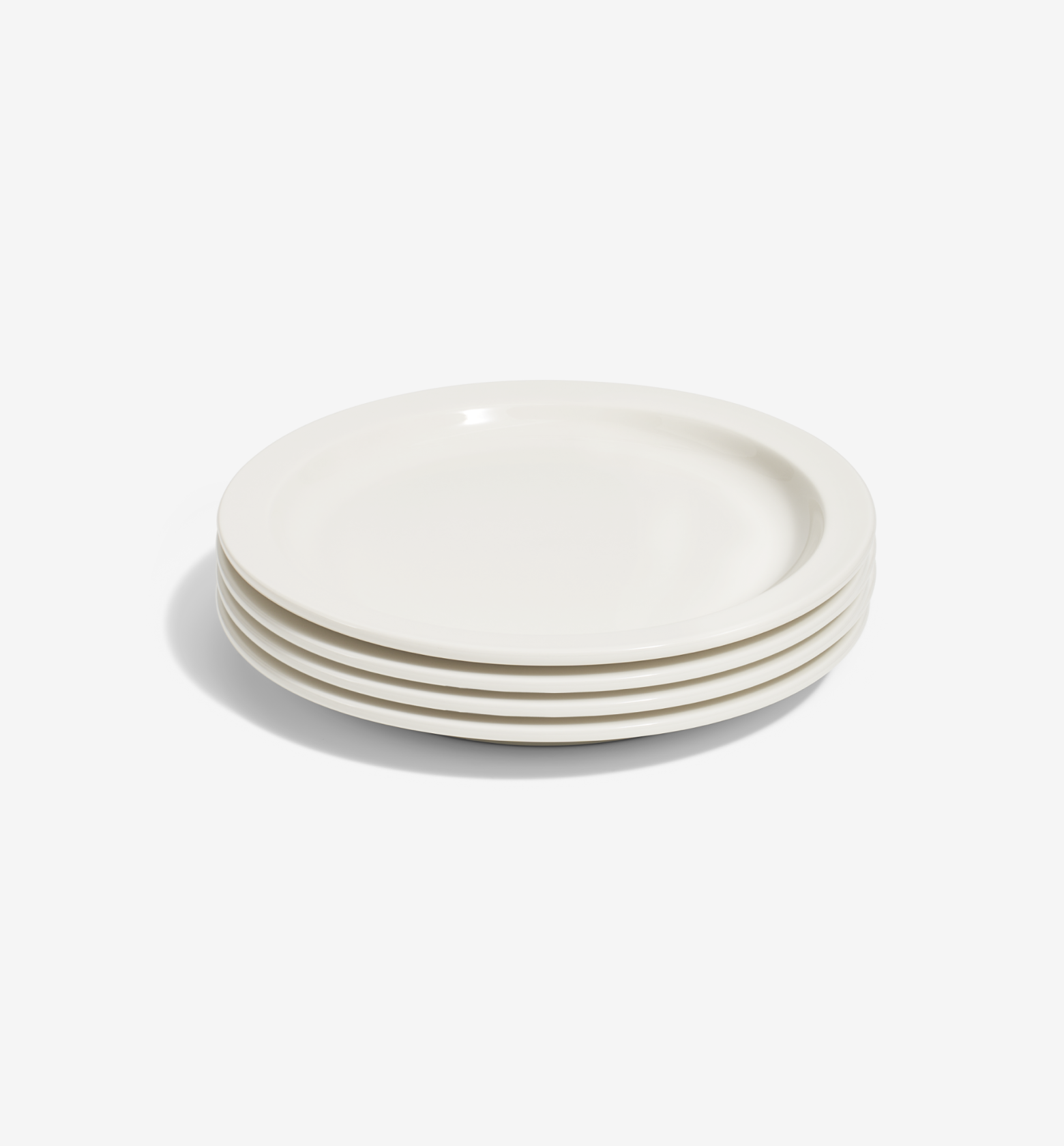 4-Piece Dinner Plate Set - White