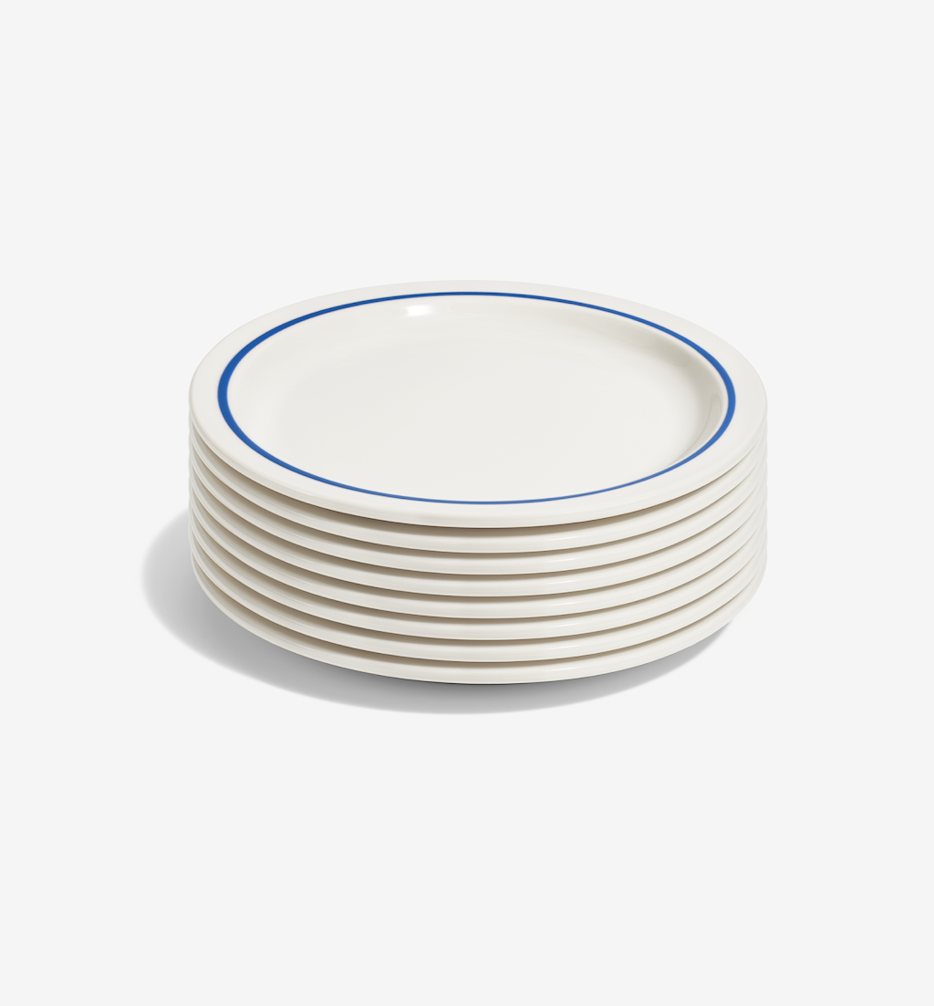 8-Piece Dinner Plate Set - Blue