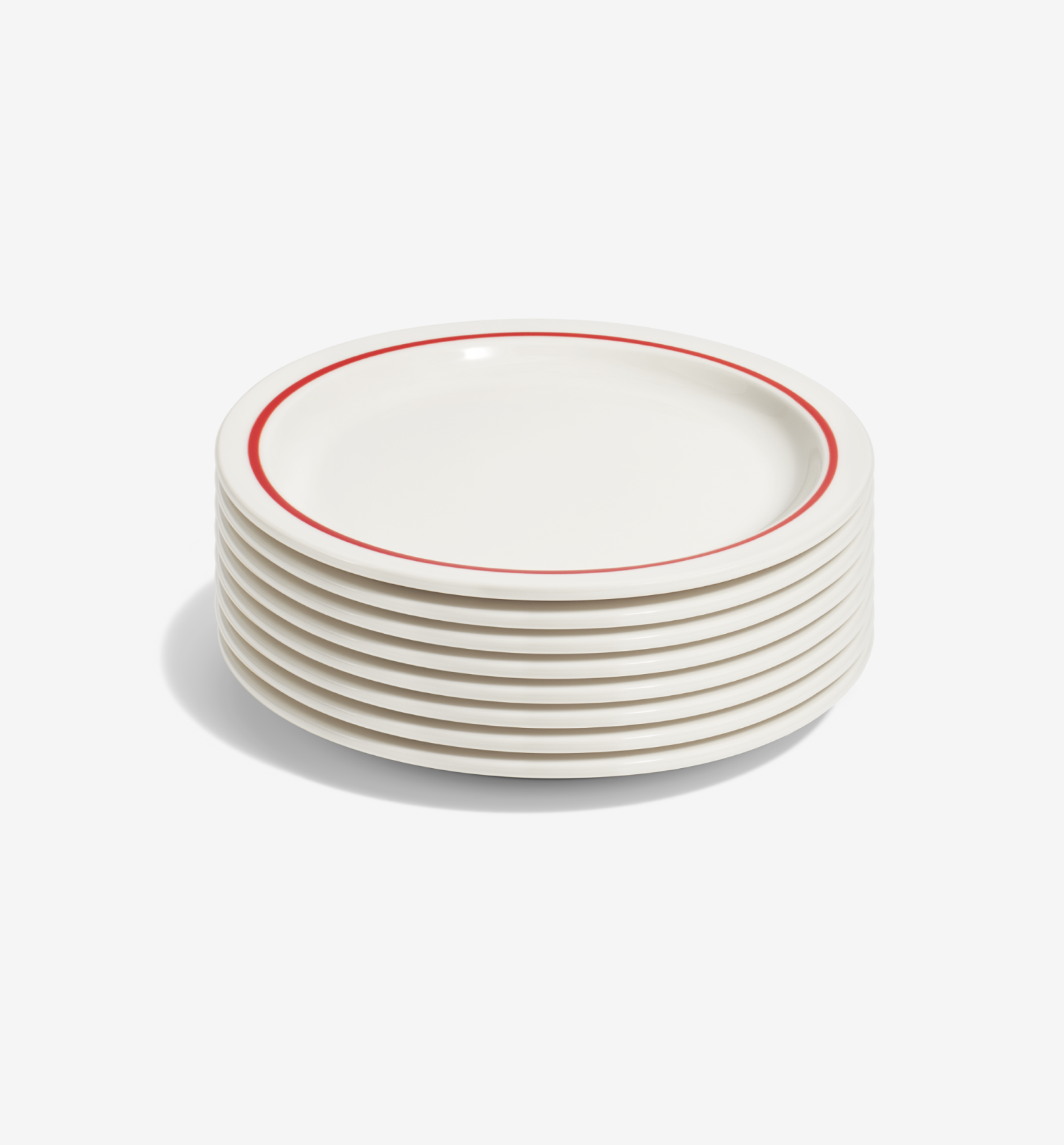 8-Piece Dinner Plate Set - Red