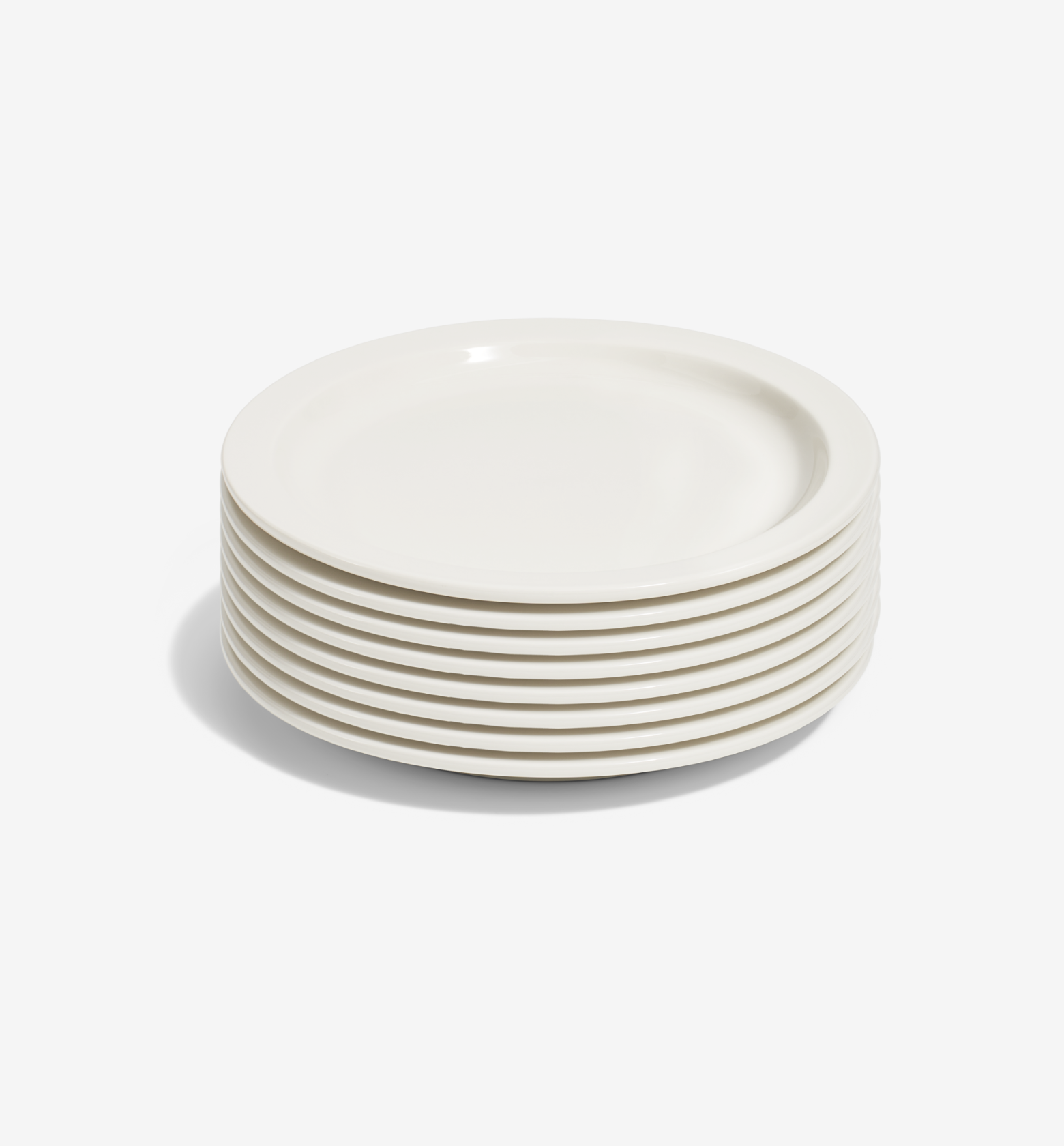 8-Piece Dinner Plate Set - White