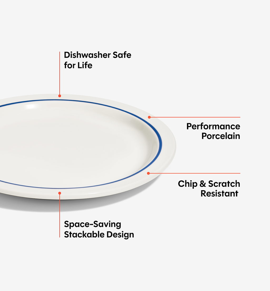 2-Piece Dinner Plate Set - Blue