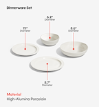 16-Piece Dinnerware Set (Serves 4) - White
