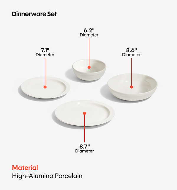 16-Piece Dinnerware Set (Serves 4) - White