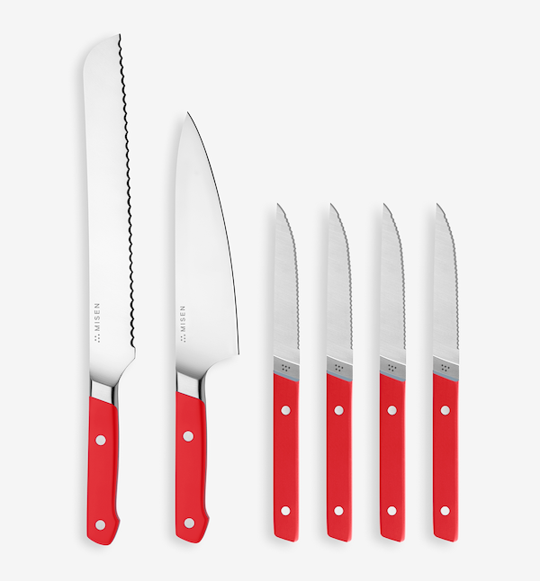 6-Piece Knife Set (AUS-10/8) - Final Sale - Red