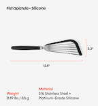 Silicone Fish Spatula - Black