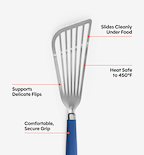 Stainless Steel Fish Spatula - Blue