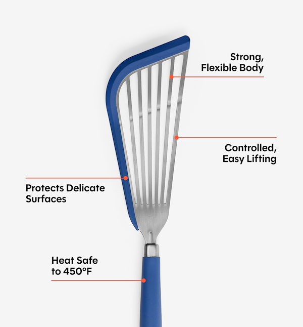 Silicone Fish Spatula - Blue
