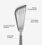 Silicone Fish Spatula - Gray