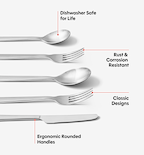 10-Piece Flatware Set (Serves 2) - Brushed