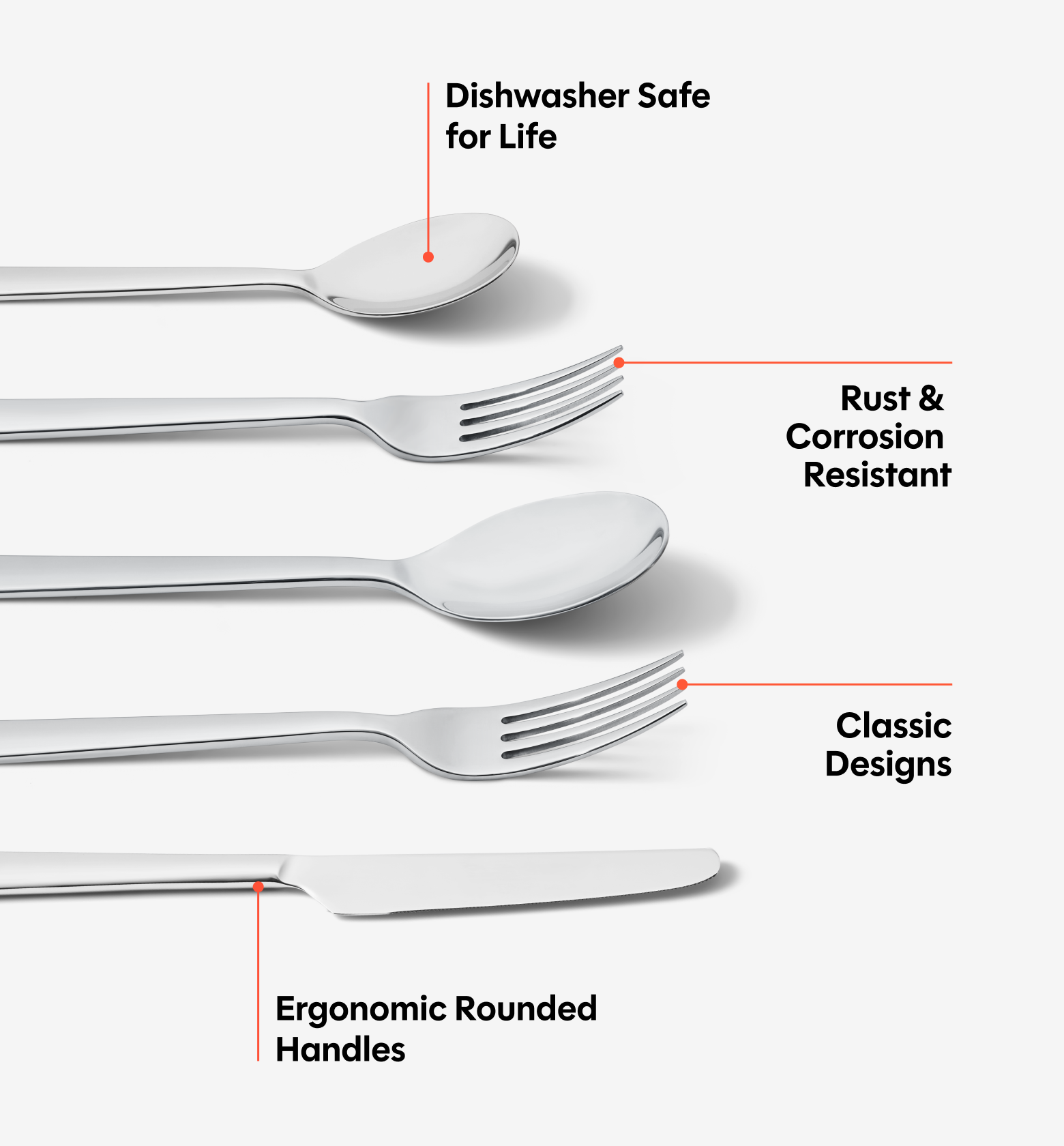20-Piece Flatware Set (Serves 4) - Polished