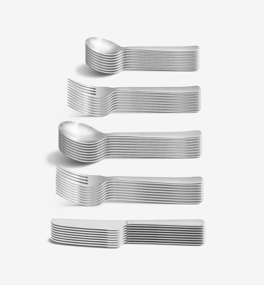 40-Piece Flatware Set (Serves 8) - Brushed
