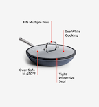 10" Carbon Nonstick™ Frying Pan + Glass Lid