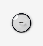 Glass pot lid with stainless steel handle and black silicone rim