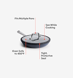 8" Carbon Nonstick™ Frying Pan + Glass Lid