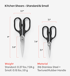 Kitchen Shears Set - Black