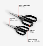 Kitchen Shears Set - Black