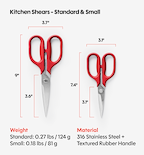 Kitchen Shears Set - Red
