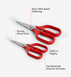 Kitchen Shears Set - Red