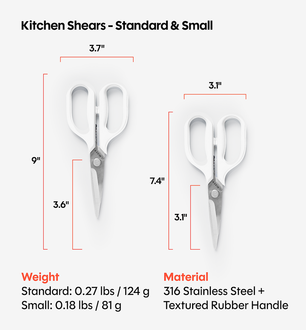 Kitchen Shears Set - White