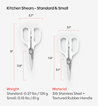 Kitchen Shears Set - White