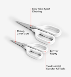Kitchen Shears Set - White
