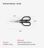 Kitchen Shears - Small - Black