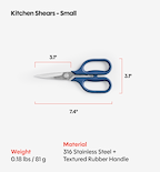 Kitchen Shears - Small - Blue