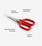 Kitchen Shears - Small - Red