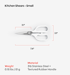 Kitchen Shears - Small - White