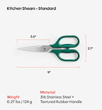 Kitchen Shears - Standard - Green