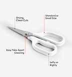 Kitchen Shears - Standard - White