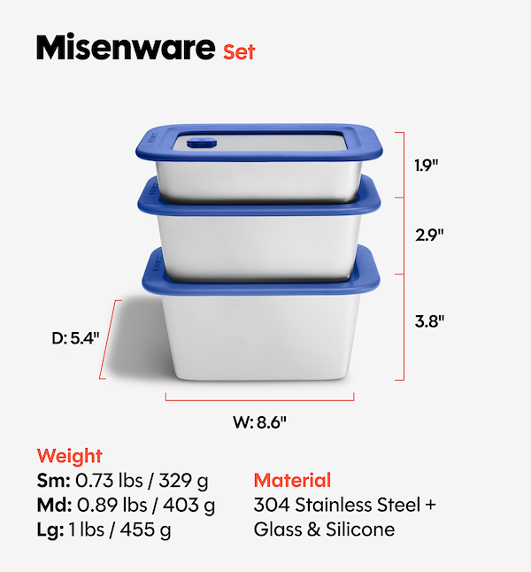 18-Piece Misenware Mixed Set