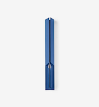 Blue fountain pen in open slim presentation case with silver nib