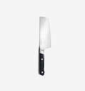 Misen nakiri knife with stainless steel blade and black handle