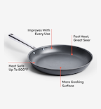 12" Pre-Seasoned Carbon Steel Frying Pan