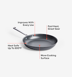 8" Pre-Seasoned Carbon Steel Frying Pan