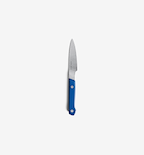Misen paring knife with blue handle and stainless steel blade