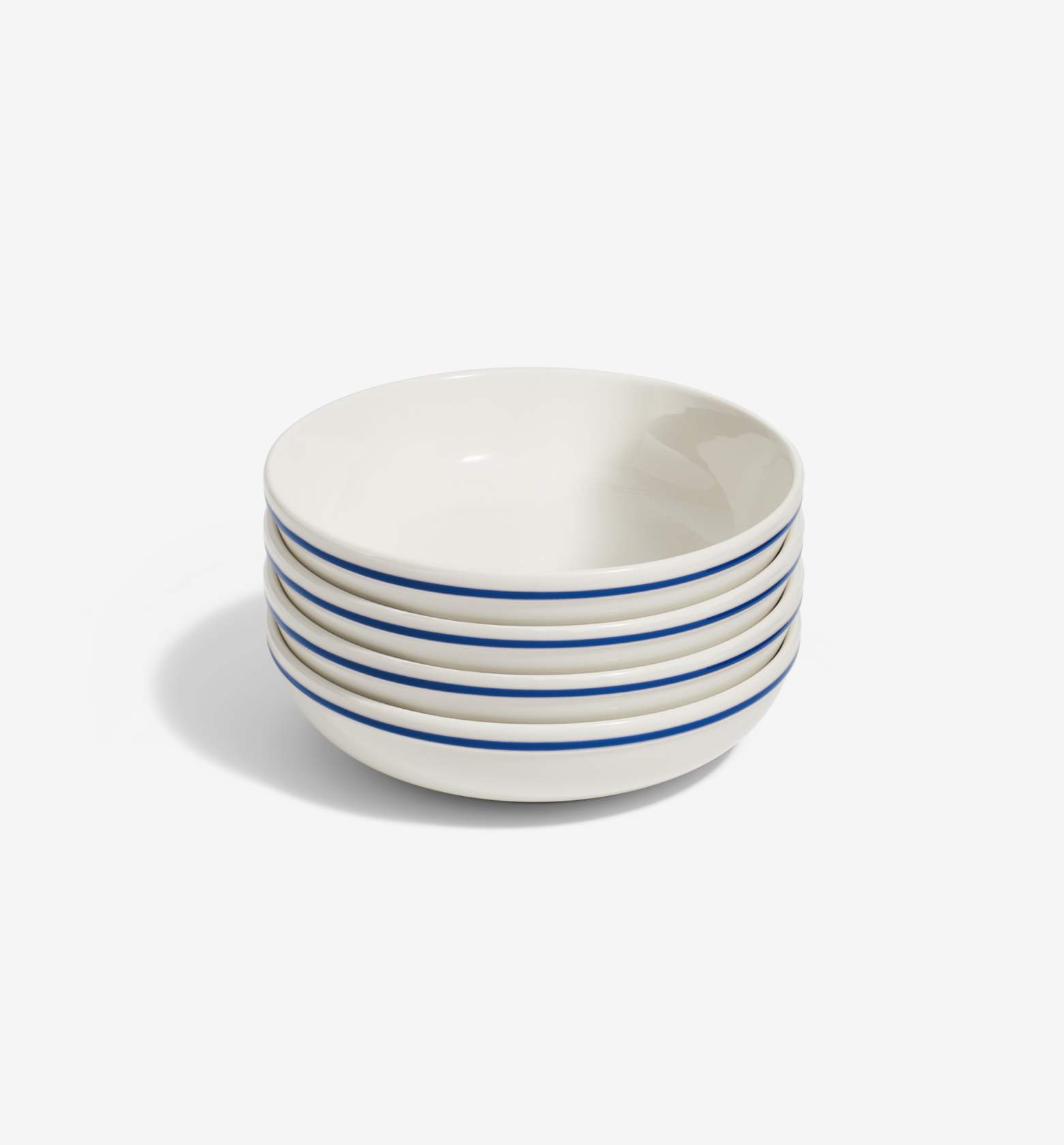 4-Piece Pasta Bowl Set - Blue