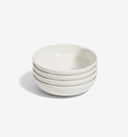 4-Piece Pasta Bowl Set - White