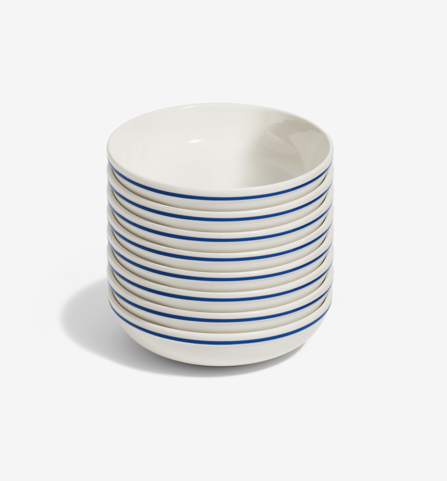 8-Piece Pasta Bowl Set - Blue