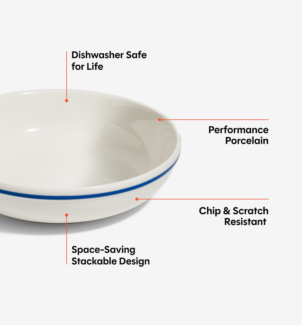 2-Piece Pasta Bowl Set - Blue