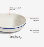 2-Piece Pasta Bowl Set - Blue