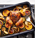 18" Stainless Steel Roasting Pan + Silicone Liner