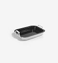 9" Stainless Steel Roasting Pan + Silicone Liner