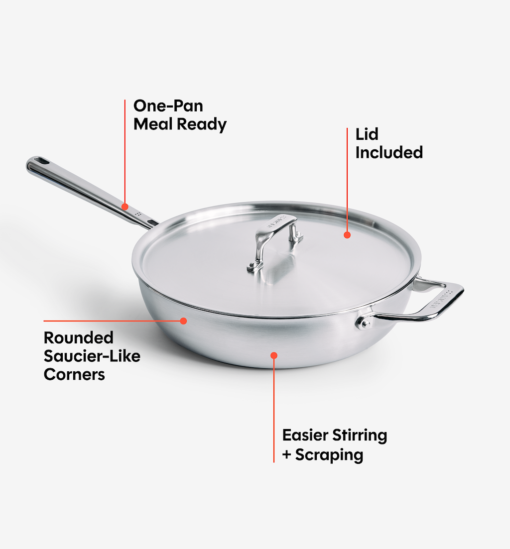 4 QT Stainless Steel All-Purpose Pan