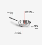 6" Stainless Steel Frying Pan