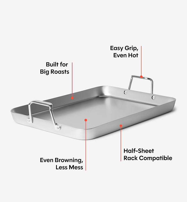 18" Stainless Steel Roasting Pan