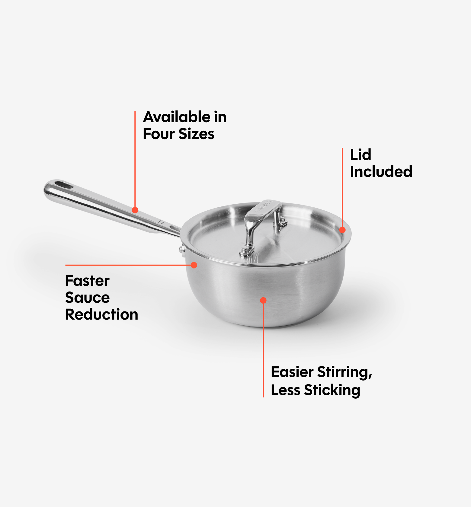 1.5 QT Stainless Steel Saucier
