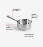 1.5 QT Stainless Steel Saucier