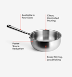 2 QT Stainless Steel Saucier